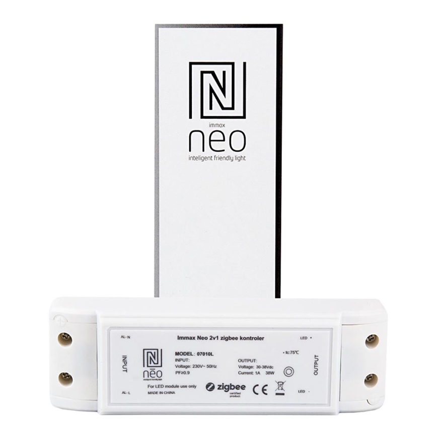 Immax NEO 07010L - Sammenkoblingsenhed 2-i-1 38W/230V ZigBee