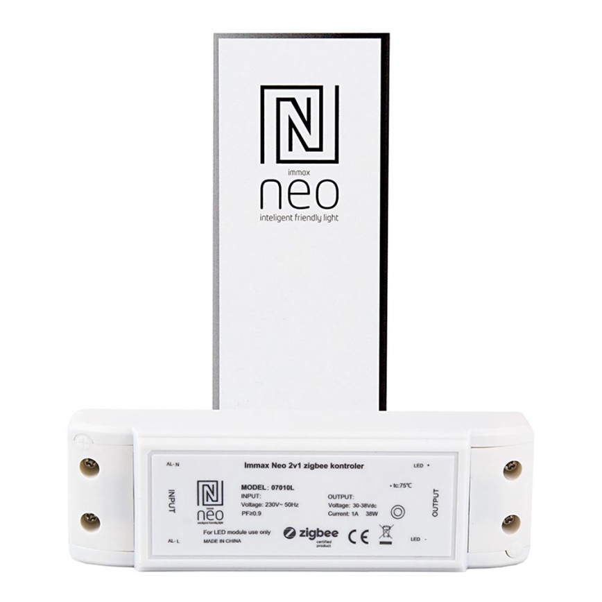 Immax NEO 07010L - Sammenkoblingsenhed 2-i-1 38W/230V ZigBee