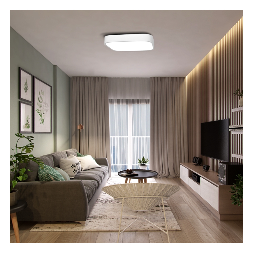Immax NEO 07042L - LED loftlampe dæmpbar RECUADRO LED/67W/230V + fjernbetjening Tuya