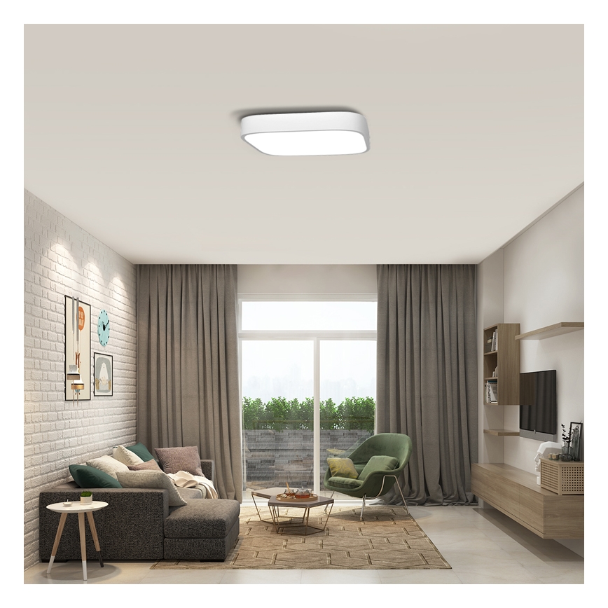 Immax NEO 07042L - LED loftlampe dæmpbar RECUADRO LED/67W/230V + fjernbetjening Tuya
