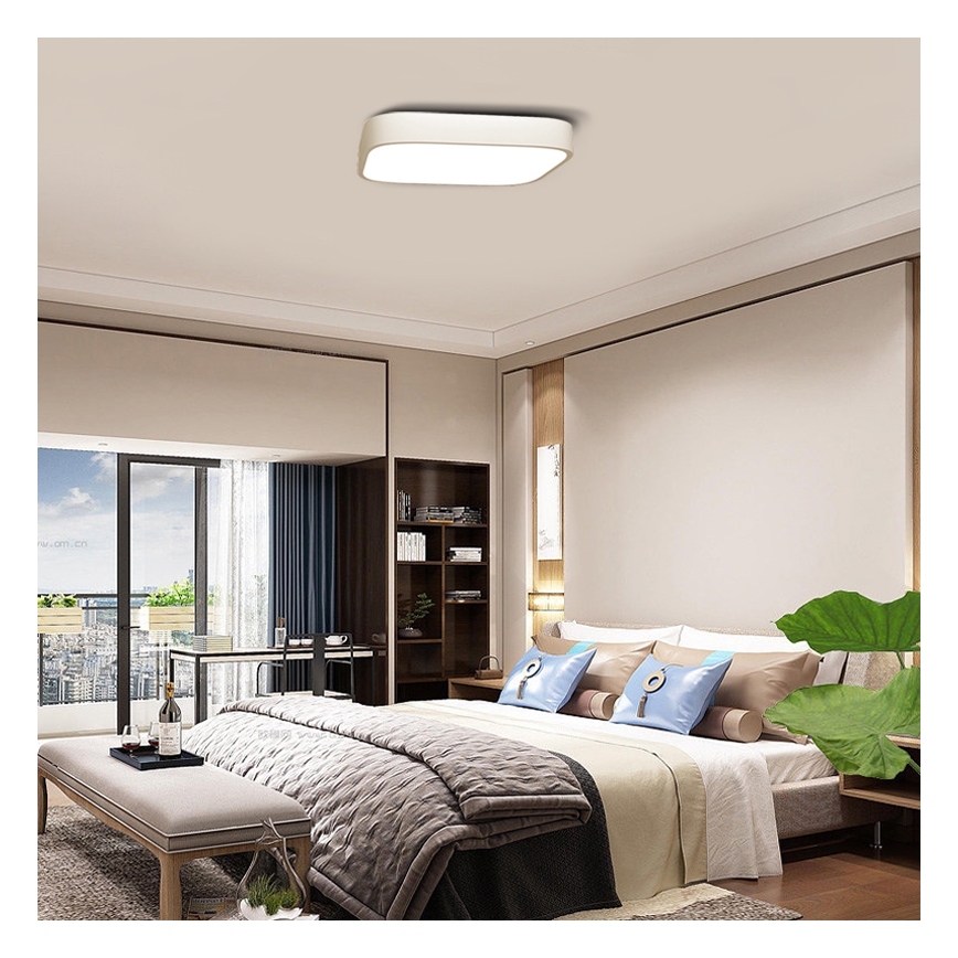 Immax NEO 07042L - LED loftlampe dæmpbar RECUADRO LED/67W/230V + fjernbetjening Tuya