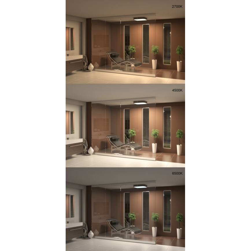 Immax NEO 07042L - LED loftlampe dæmpbar RECUADRO LED/67W/230V + fjernbetjening Tuya