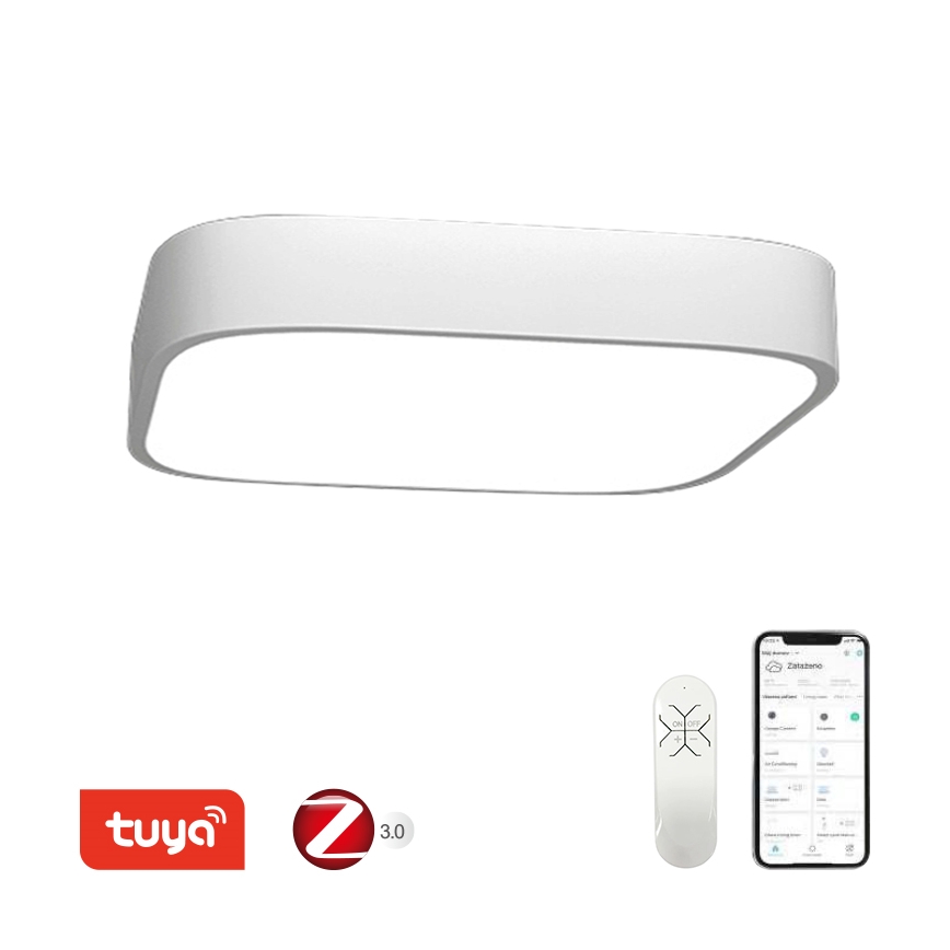 Immax NEO 07042L - LED loftlampe dæmpbar RECUADRO LED/67W/230V + fjernbetjening Tuya