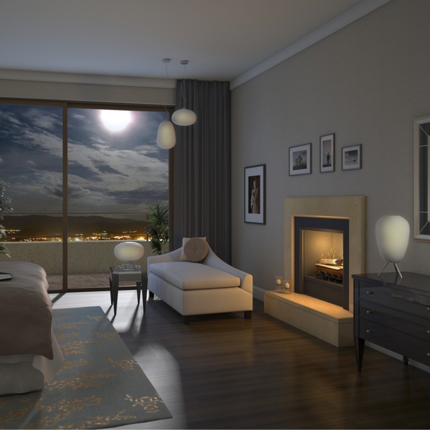 Immax NEO 07066L - LED RGBW dæmpbar loftlampe COCONO 1xE27/8,5W/100-240V 24 cm Tuya + fjernbetjening