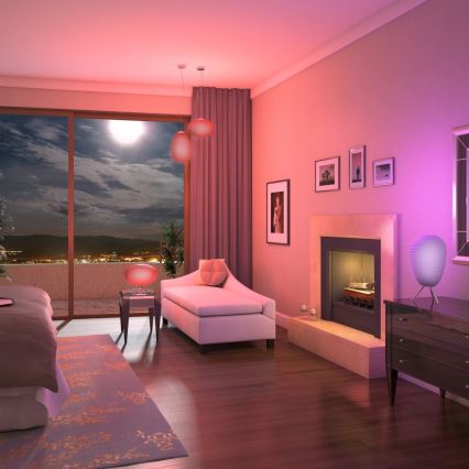 Immax NEO 07066L - LED RGBW dæmpbar loftlampe COCONO 1xE27/8,5W/100-240V 24 cm Tuya + fjernbetjening