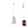 Immax NEO 07066L - LED RGBW dæmpbar loftlampe COCONO 1xE27/8,5W/100-240V 24 cm Tuya + fjernbetjening