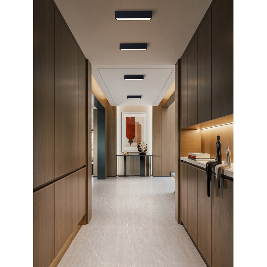 Immax NEO 07074-60 - LED loftlampe dæmpbar CANTO LED/34W/230V sort Tuya + fjernbetjening