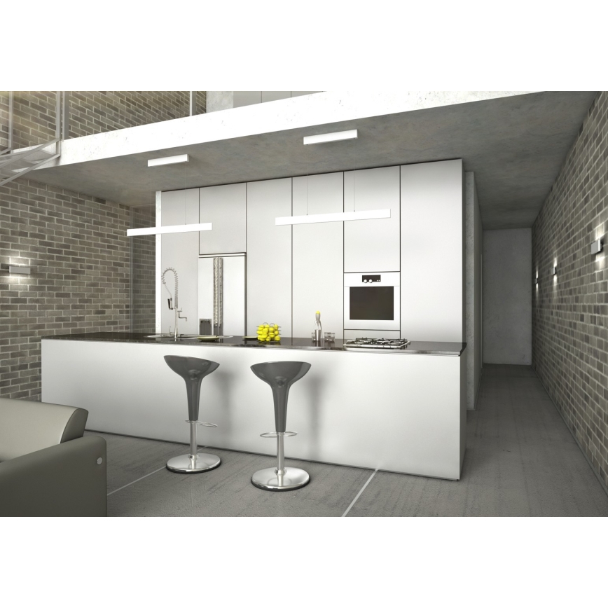 Immax NEO 07075L-LED pendel dæmpbar LISTON LED/18W/230V hvid + fjernbetjening Tuya