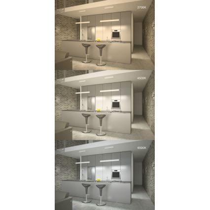 Immax NEO 07075L-LED pendel dæmpbar LISTON LED/18W/230V hvid + fjernbetjening Tuya