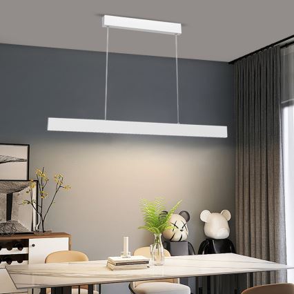 Immax NEO 07075L-LED pendel dæmpbar LISTON LED/18W/230V hvid + fjernbetjening Tuya