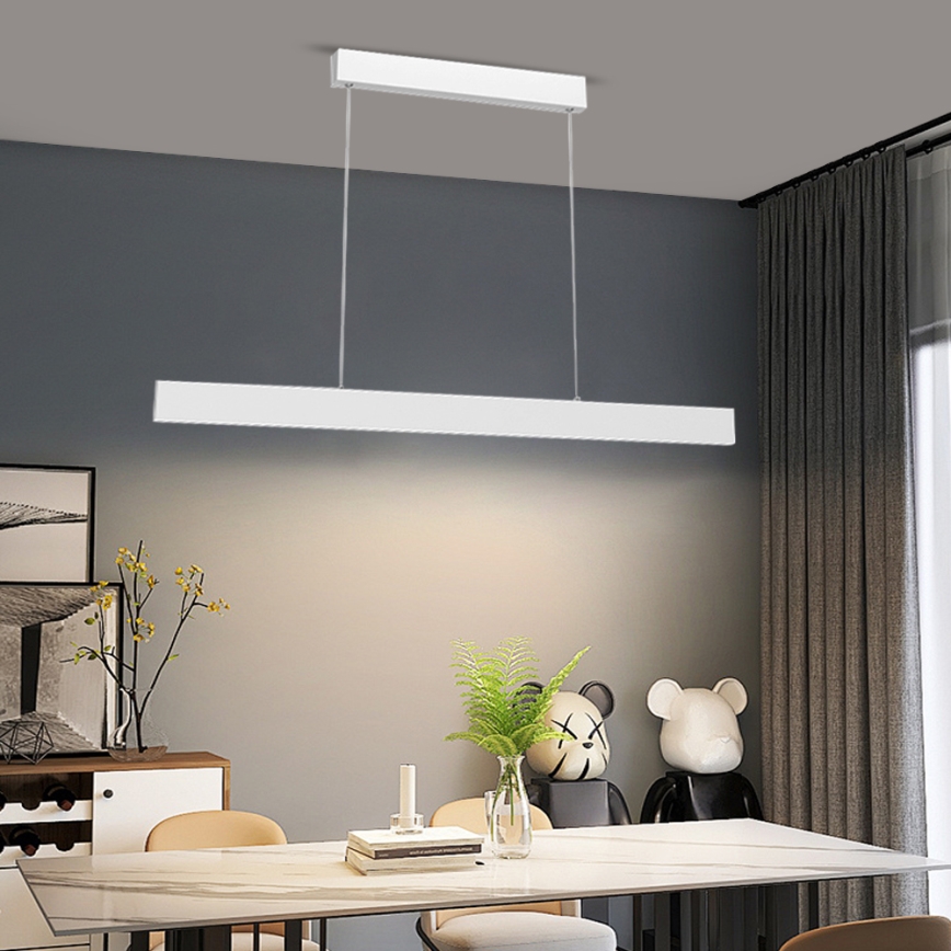 Immax NEO 07075L-LED pendel dæmpbar LISTON LED/18W/230V hvid + fjernbetjening Tuya