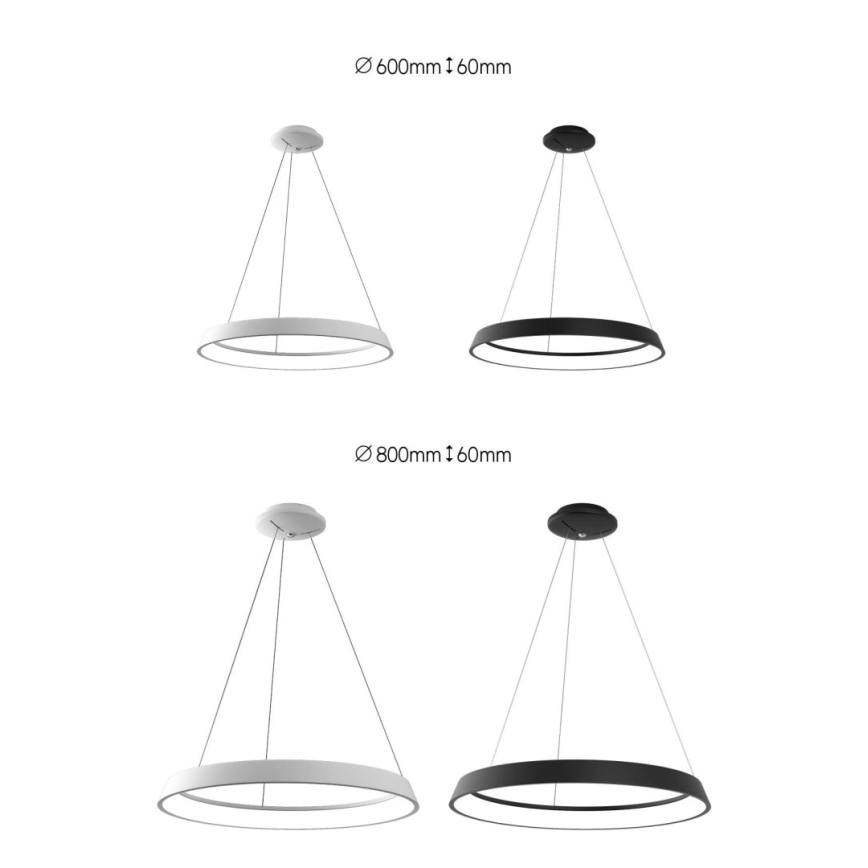 Immax NEO 07079L - LED pendel dæmpbar LIMITADO LED/39W/230V 60 cm + fjernbetjening Tuya