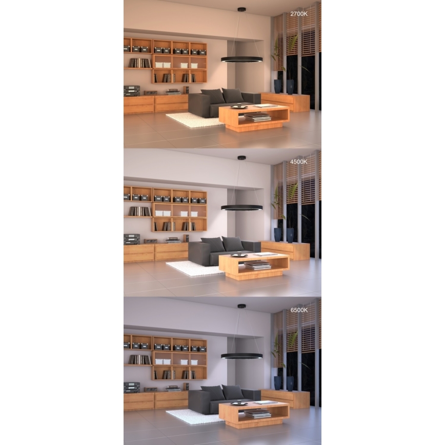 Immax NEO 07095L - LED dæmpbar loftlampe PASTEL LED/52W/230V 60 cm Tuya + fjernbetjening