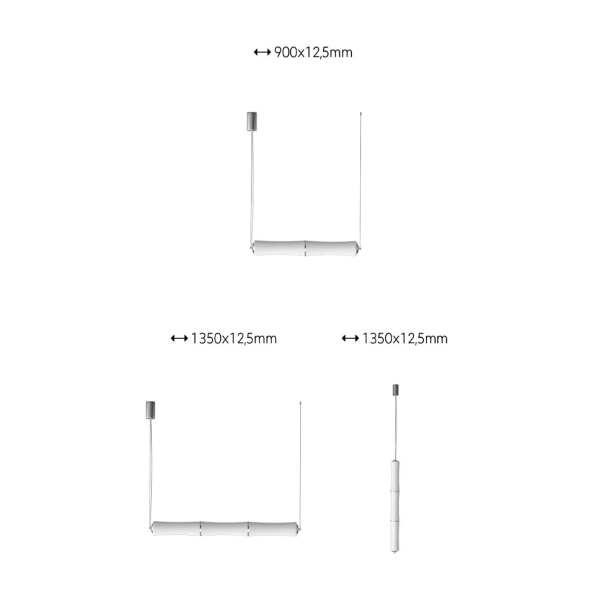 Immax NEO 07102L - LED pendel dæmpbar BAMBOOS LED/30W/230V 90 cm + fjernbetjening Tuya