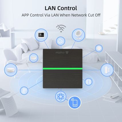 Immax NEO 07117-5 - Smart MATTER BRIDGE Zigbee 3.0 230V Tuya Wi-Fi