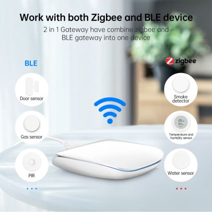 Immax NEO 07117-6 - MULTI BRIDGE PRO Smart-hub til Zigbee 3.0 og Wi‑Fi
