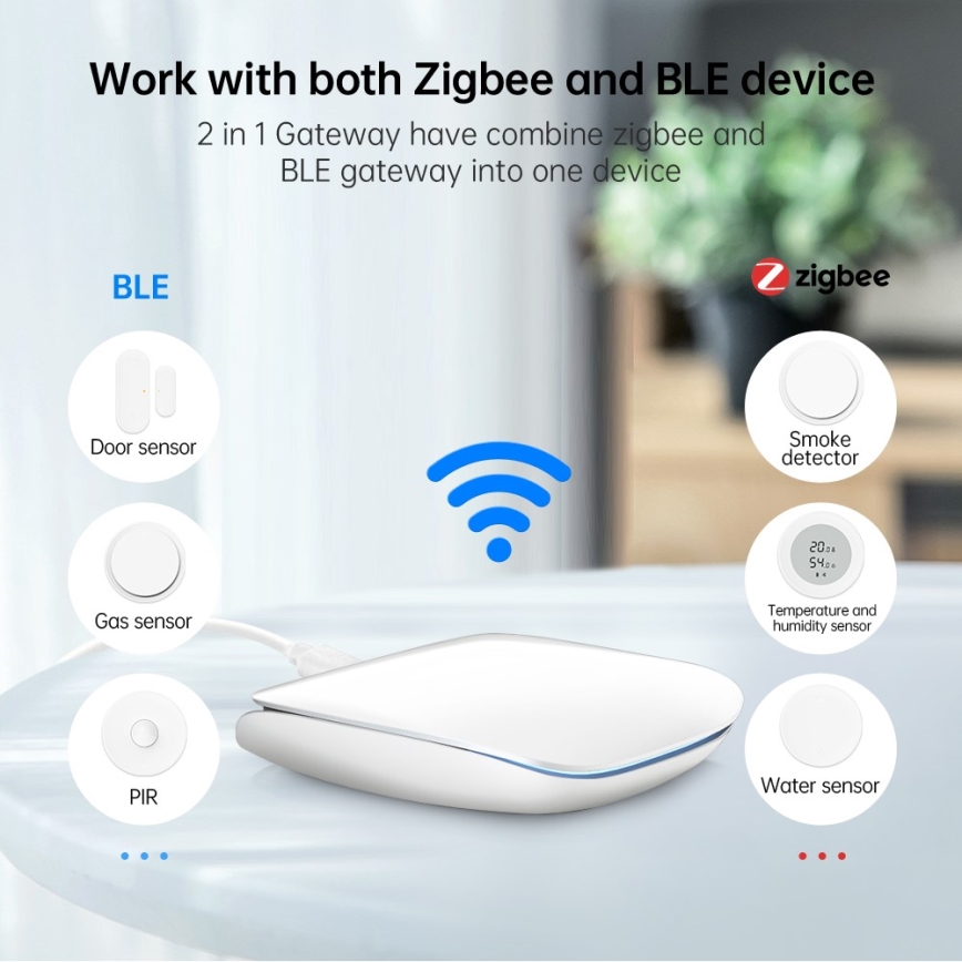 Immax NEO 07117-6 - MULTI BRIDGE PRO Smart-hub til Zigbee 3.0 og Wi‑Fi