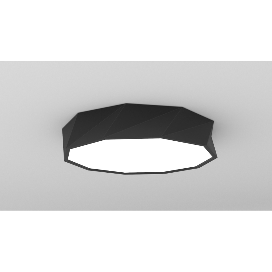 Immax NEO 07130-B60 - LED SMART loftlampe DIAMANTE sort LED/43W/230V + fjernbetjening 60 cm Tuya ZigBee