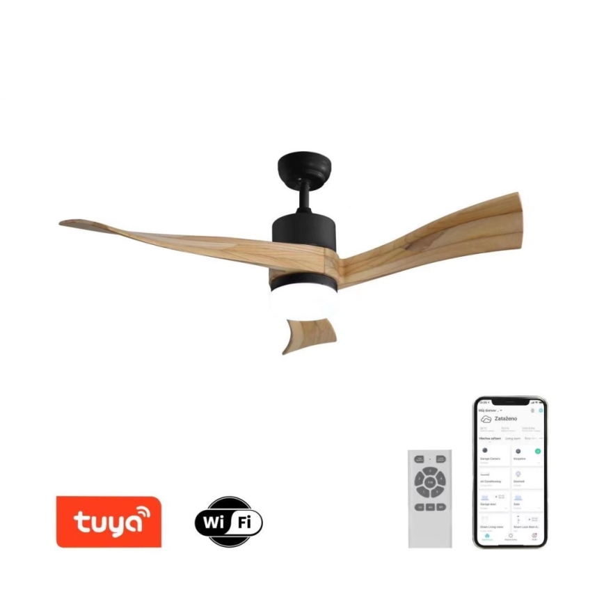 Immax NEO 07136-B - LED loftventilator dæmpbar SOFISTICADO LED/18W/230V eg Wi-Fi Tuya + fjernbetjening