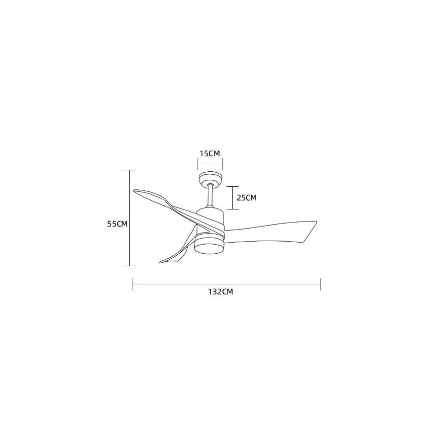 Immax NEO 07136-B - LED loftventilator dæmpbar SOFISTICADO LED/18W/230V eg Wi-Fi Tuya + fjernbetjening