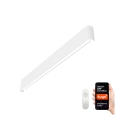 Immax NEO 07137-W - LED SMART Dæmpbar væglampe LINEA hvid LED/40W/230V + fjernbetjening 76 cm Tuya ZigBee