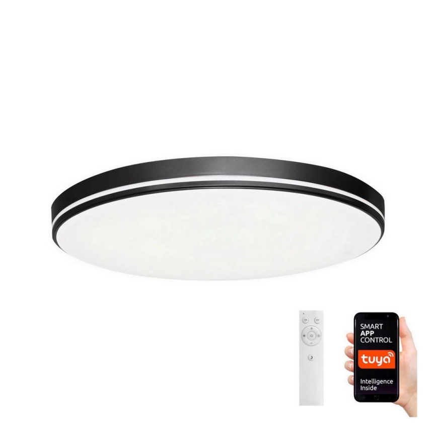 Immax NEO 07148-B40 - LED loftlampe dæmpbar NEO LITE AREAS LED/24W/230V Tuya Wi-Fi sort + fjernbetjening