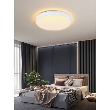 Immax NEO 07149-W40 - LED loftlampe dæmpbar NEO LITE AREAS LED/24W/230V Tuya Wi-Fi hvid + fjernbetjening