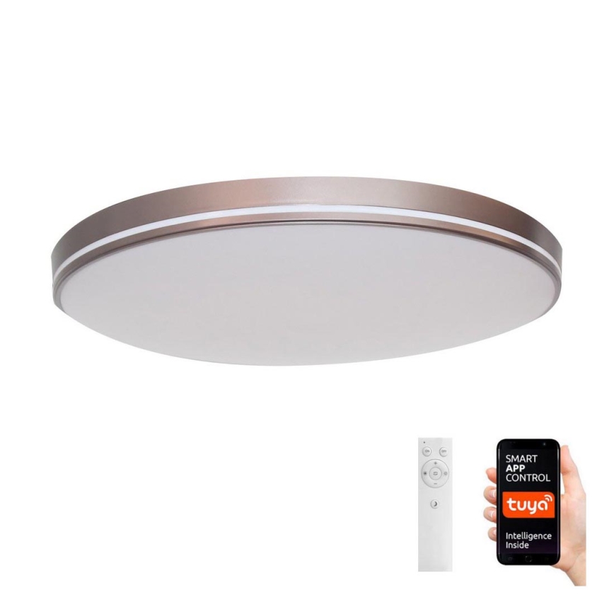 Immax NEO 07150-C51 - LED loftlampe dæmpbar NEO LITE AREAS LED/48W/230V Tuya Wi-Fi brun + fjernbetjening