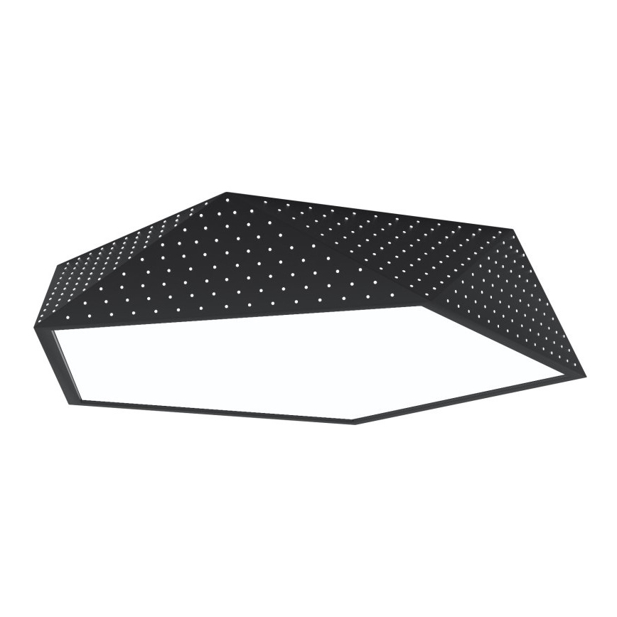 Immax NEO 07151-B60 - LED loftlampe dæmpbar BRILIANT LED/45W/230V Wi-Fi Tuya sort + fjernbetjening