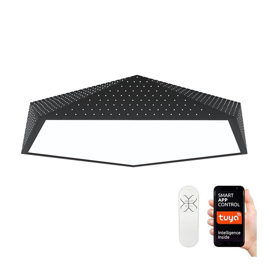 Immax NEO 07151-B80 - LED loftlampe dæmpbar BRILIANT LED/56W/230V Wi-Fi Tuya sort + fjernbetjening