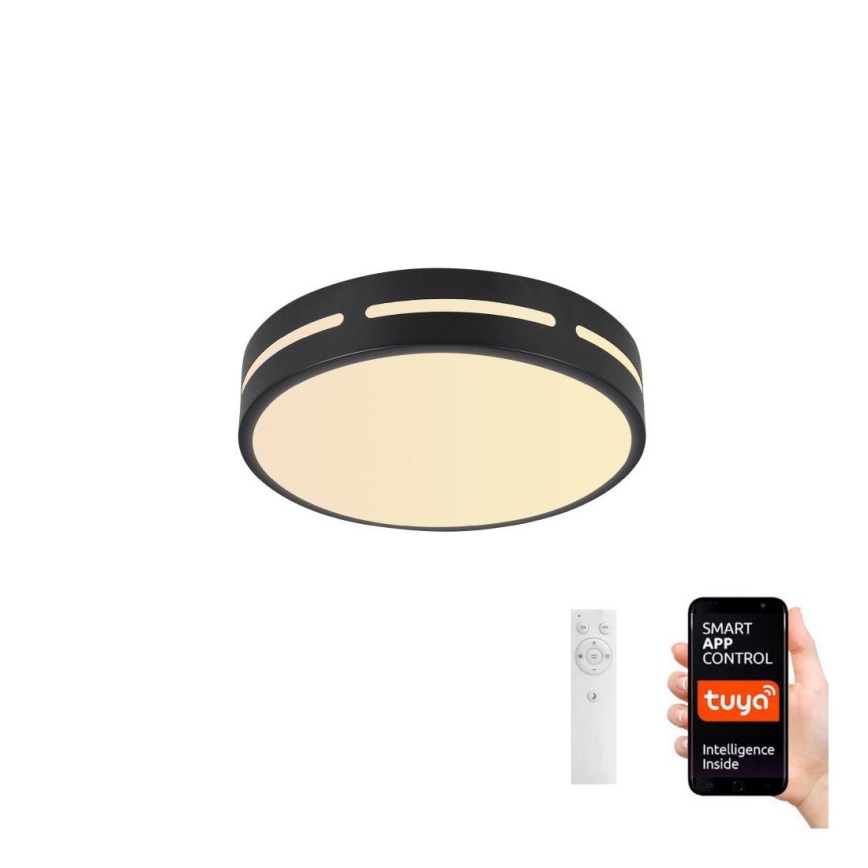 Immax NEO 07152-B40 - LED loftlampe dæmpbar NEO LITE PERFECTO LED/24W/230V Wi-Fi Tuya sort + fjernbetjening