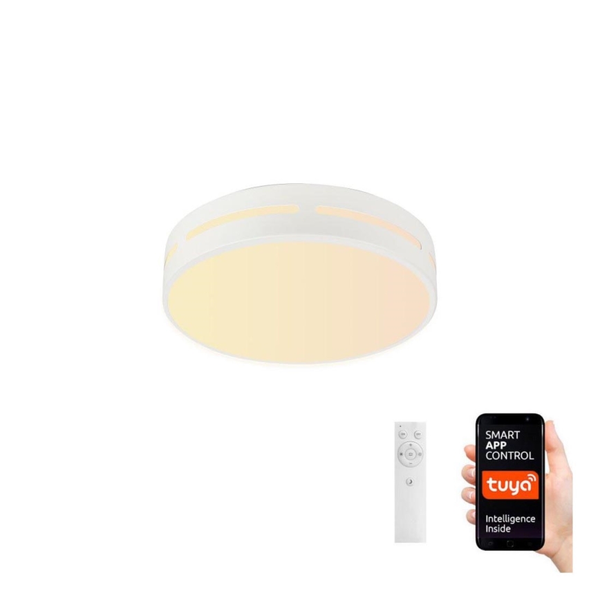 Immax NEO 07153-W40 - LED loftlampe dæmpbar NEO LITE PERFECTO LED/24W/230V Wi-Fi Tuya hvid + fjernbetjening