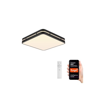 Immax NEO 07154-B30 - LED loftlampe dæmpbar NEO LITE PERFECTO LED/24W/230V Wi-Fi Tuya sort + fjernbetjening