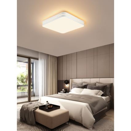 Immax NEO 07155-W30 - LED loftlampe dæmpbar NEO LITE PERFECTO LED/24W/230V Wi-Fi Tuya hvid + fjernbetjening