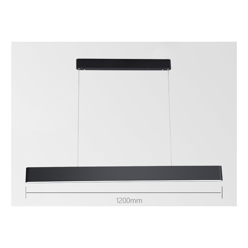 Immax NEO 07157-B120X - LED RGB+CCT Pendel dæmpbar MILANO LED/40W/230V Tuya sort