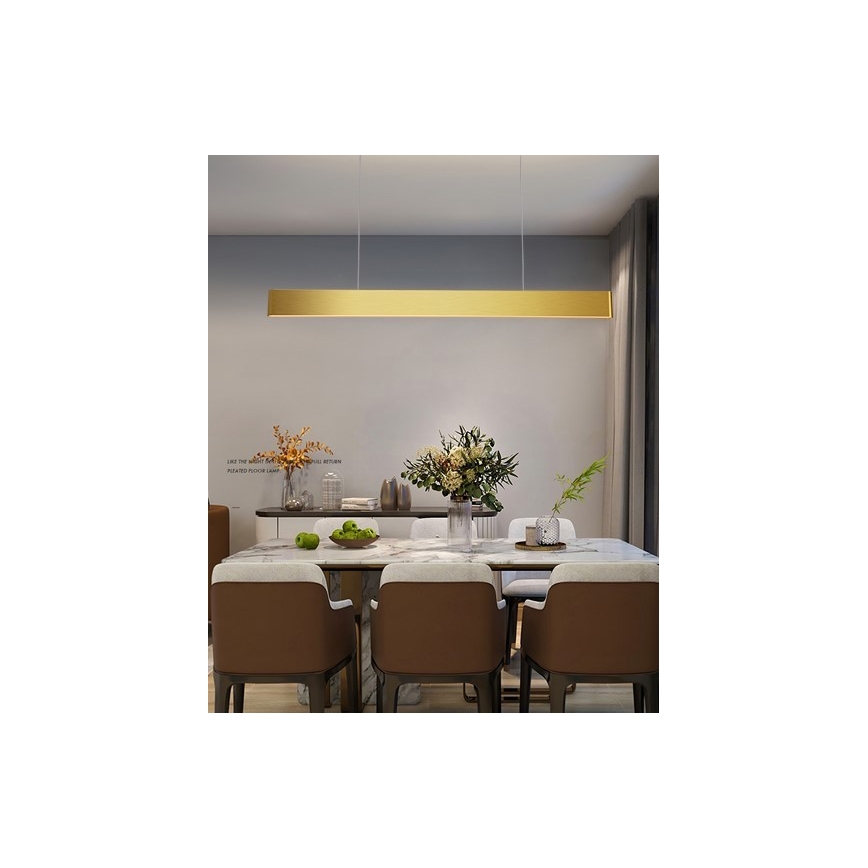 Immax NEO 07157-G120X - LED RGB+CCTW Pendel dæmpbar MILANO LED/40W/230V Tuya guldfarvet