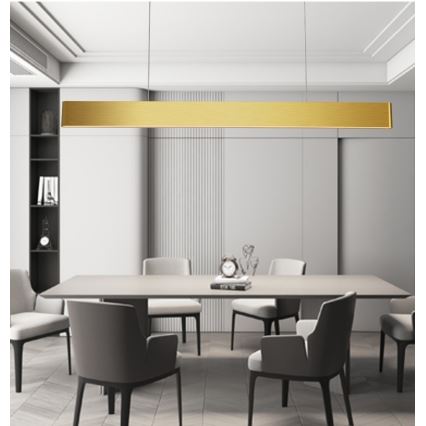 Immax NEO 07157-G120X - LED RGB+CCTW Pendel dæmpbar MILANO LED/40W/230V Tuya guldfarvet
