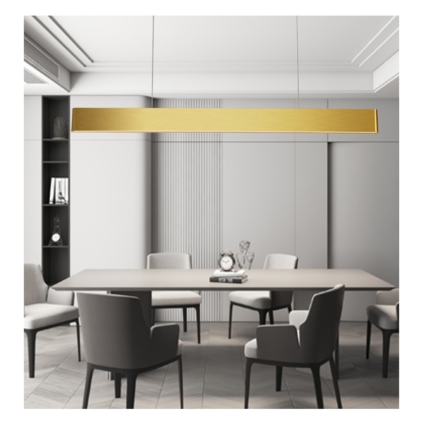 Immax NEO 07157-G120X - LED RGB+CCTW Pendel dæmpbar MILANO LED/40W/230V Tuya guldfarvet