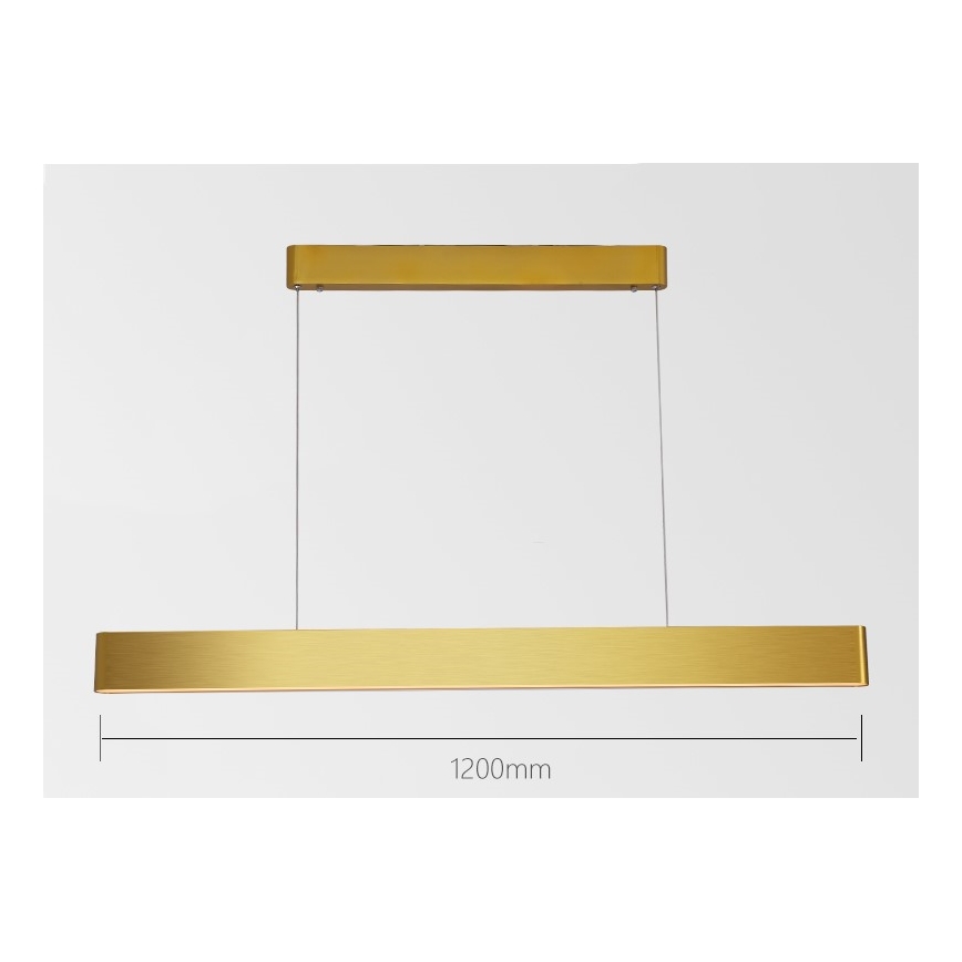 Immax NEO 07157-G120X - LED RGB+CCTW Pendel dæmpbar MILANO LED/40W/230V Tuya guldfarvet