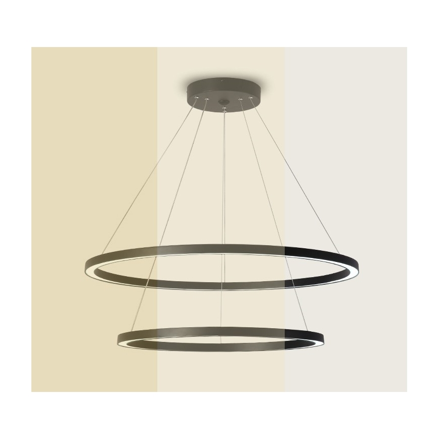 Immax NEO 07158-B80-60 - LED pendel dæmpbar FINO LED/93W/230V Tuya sort + fjernbetjening