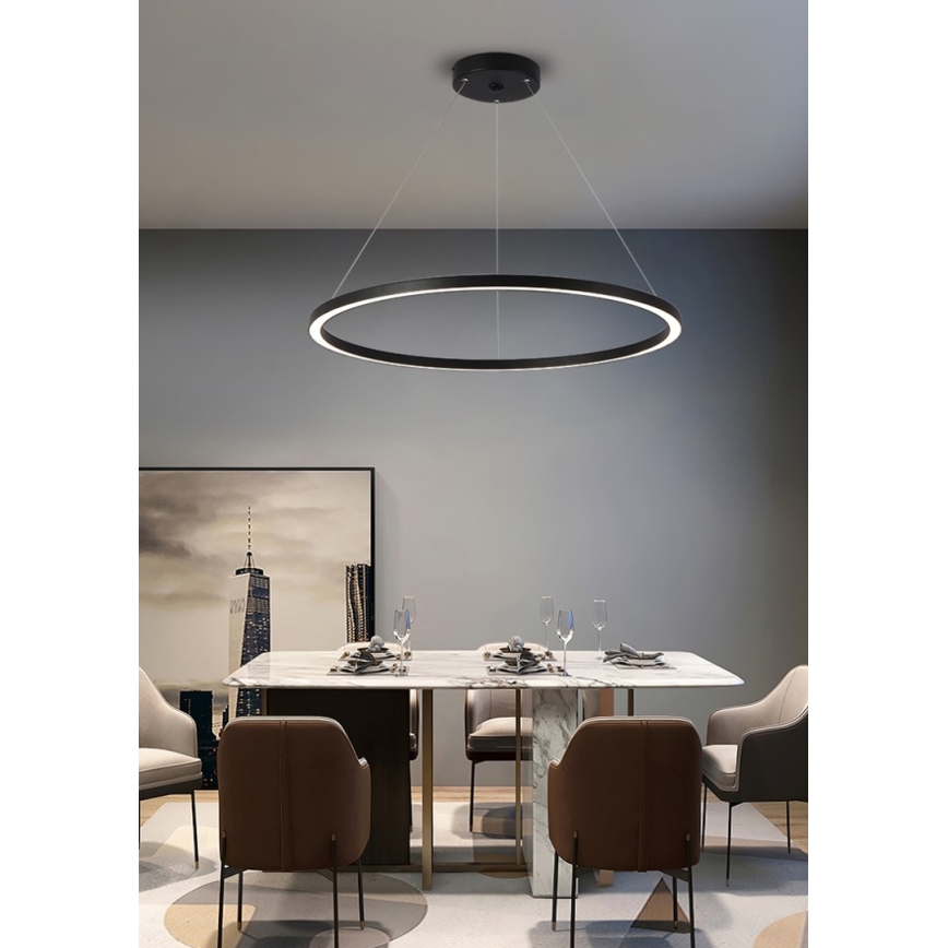 Immax NEO 07158-B80 - LED pendel dæmpbar FINO LED/60W/230V Tuya sort + fjernbetjening