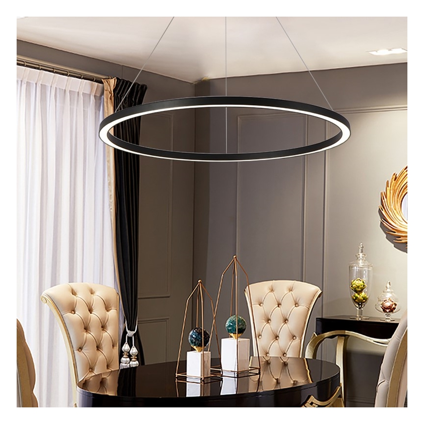 Immax NEO 07158-B80 - LED pendel dæmpbar FINO LED/60W/230V Tuya sort + fjernbetjening