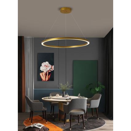 Immax NEO 07159-G80 - LED pendel dæmpbar FINO LED/60W/230V Tuya guldfarvet + fjernbetjening