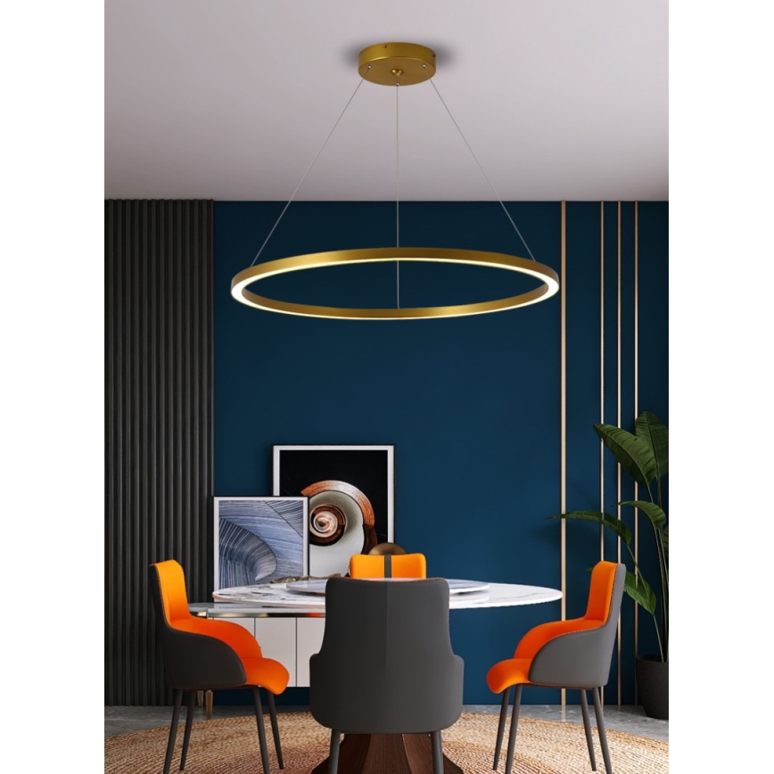 Immax NEO 07159-G80 - LED pendel dæmpbar FINO LED/60W/230V Tuya guldfarvet + fjernbetjening