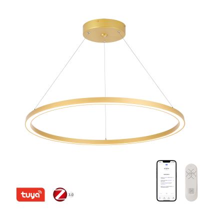 Immax NEO 07159-G80 - LED pendel dæmpbar FINO LED/60W/230V Tuya guldfarvet + fjernbetjening