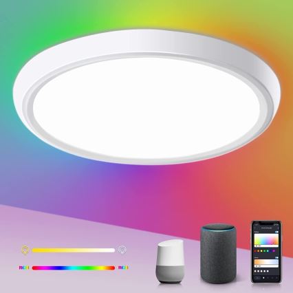 Immax NEO 07164-40 - LED loftlampe RGB+CCT dæmpbar NEO LITE TUDO LED/50W/230V Wi-Fi Tuya + fjernbetjening