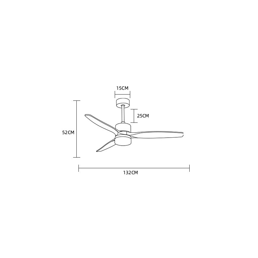 Immax NEO 07165-S - LED loftventilator ELEGANTE LED/18W/230V eg Wi-Fi Tuya + fjernbetjening