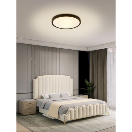 Immax NEO 07166-B40 - LED loftlampe RGB+CCT dæmpbar NEO LITE TUDO LED/50W/230V Wi-Fi Tuya sort + fjernbetjening