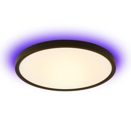 Immax NEO 07166-B40 - LED loftlampe RGB+CCT dæmpbar NEO LITE TUDO LED/50W/230V Wi-Fi Tuya sort + fjernbetjening