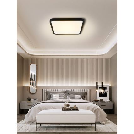 Immax NEO 07167-B40 - LED loftlampe dæmpbar RGB+CCT NEO LITE TUDO LED/50W/230V Wi-Fi Tuya sort + fjernbetjening